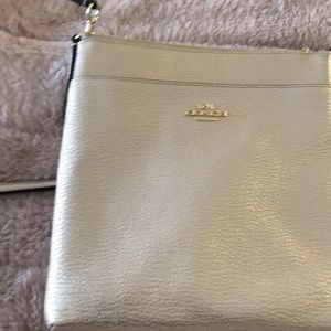 Brand new Gold leather Coach purse